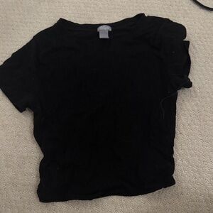 Black baby tee